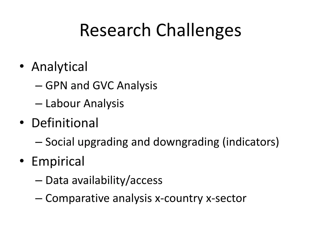 research challenges