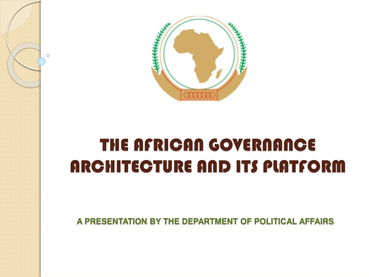 the african governance architecture