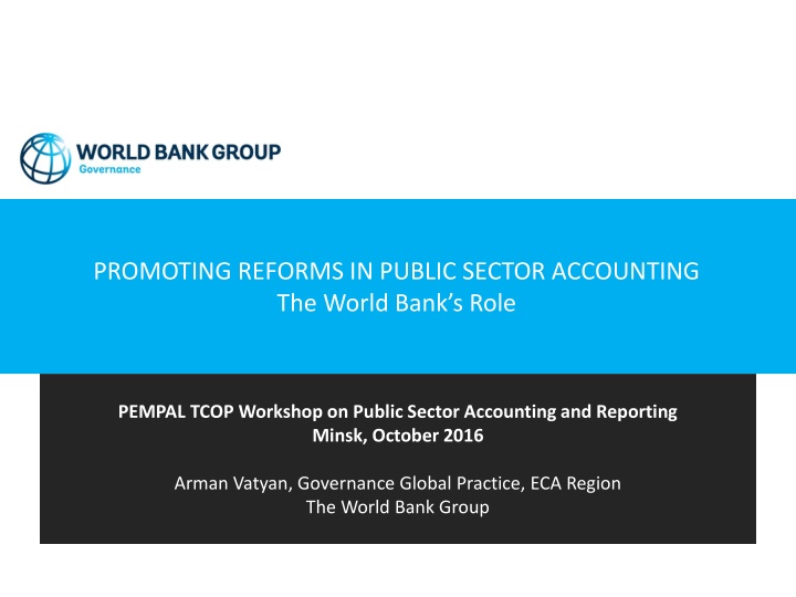 promoting reforms in public sector accounting