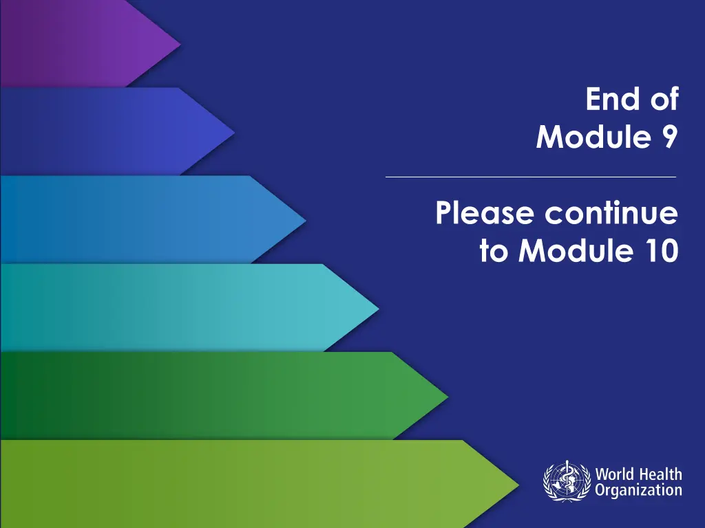 end of module 9