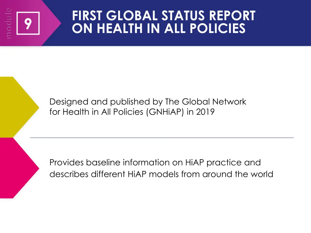 first global status report on health