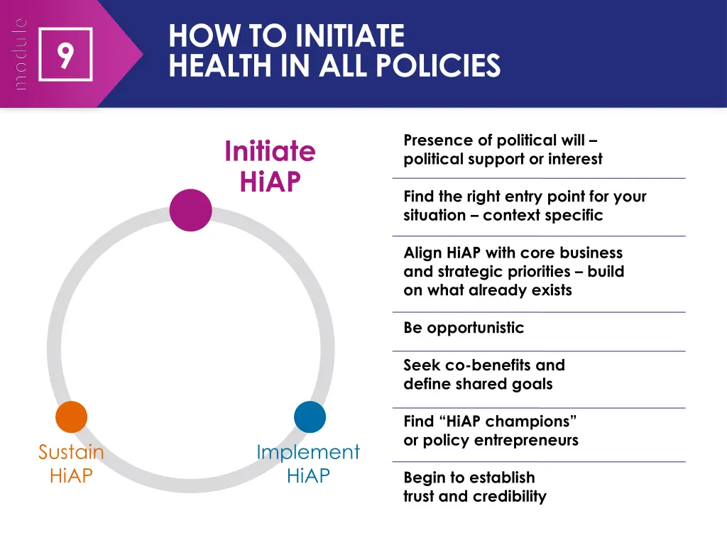 how to initiate health in all policies