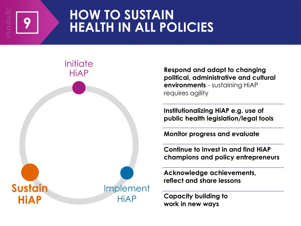 how to sustain health in all policies