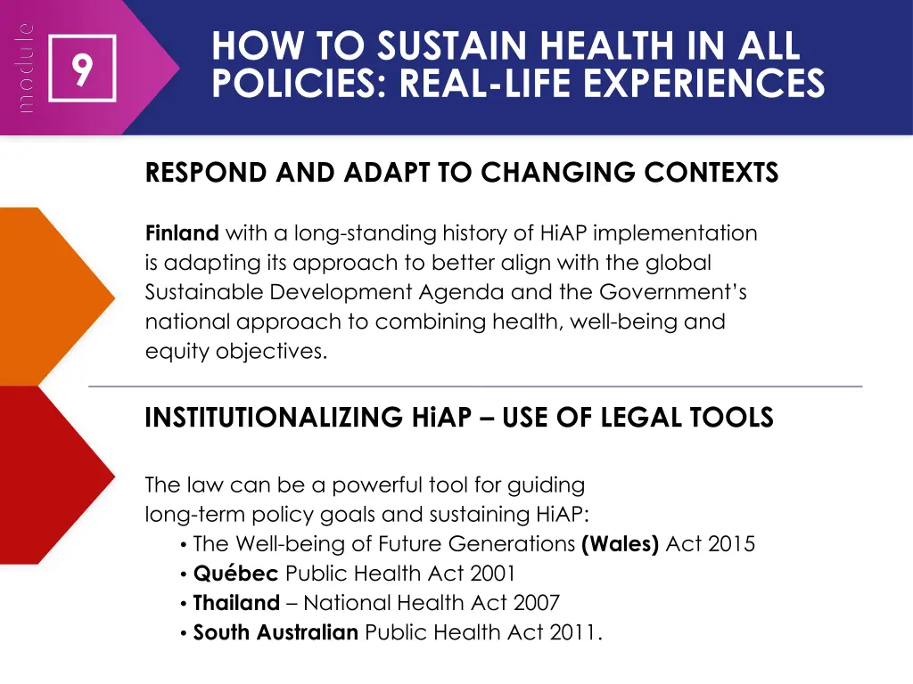 how to sustain health in all policies real life