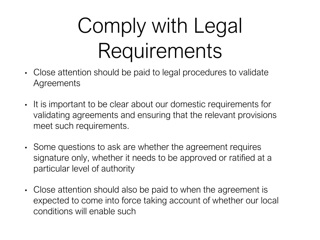 comply with legal requirements