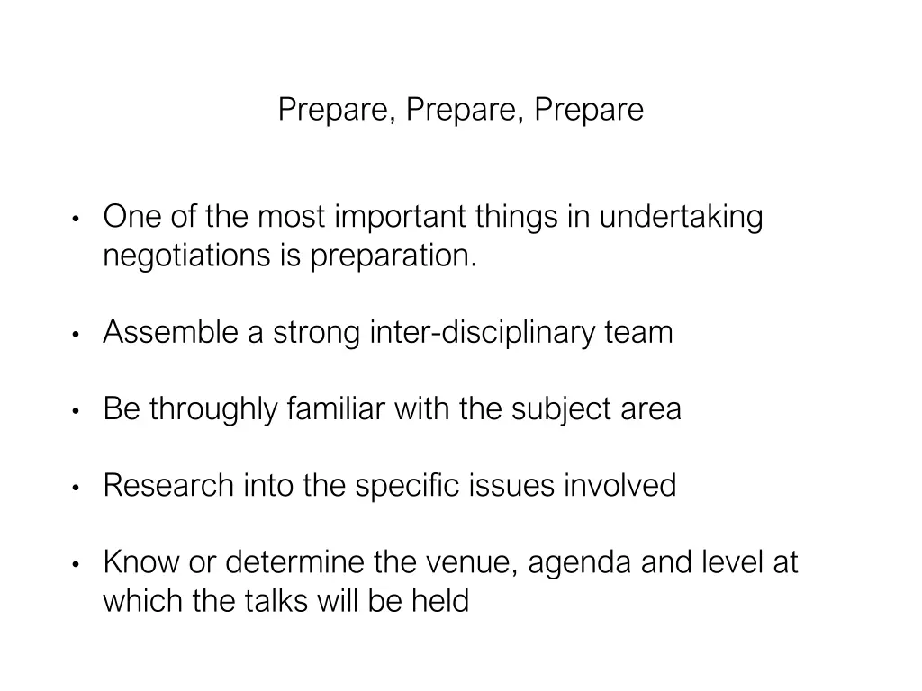 prepare prepare prepare