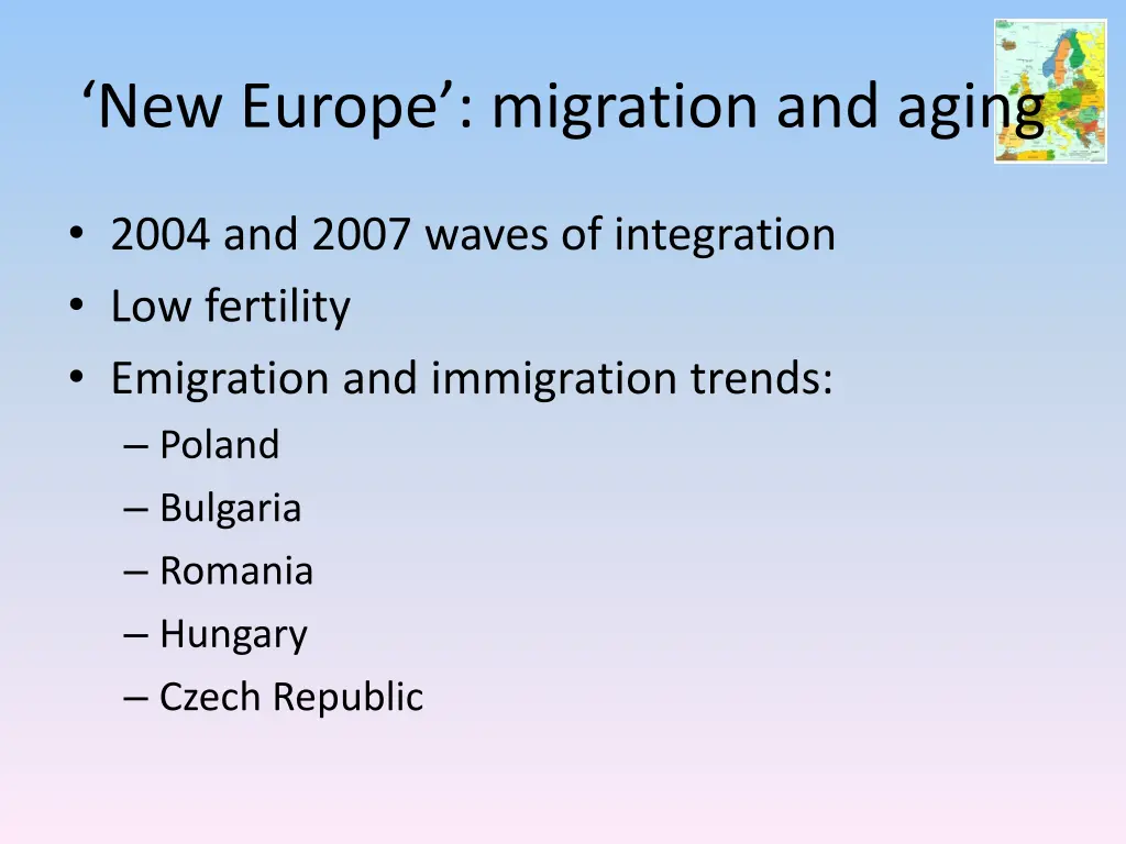 new europe migration and aging