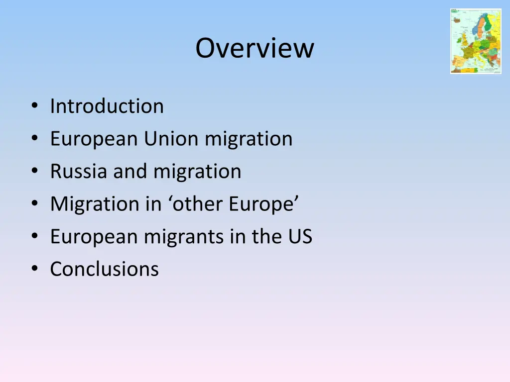 overview