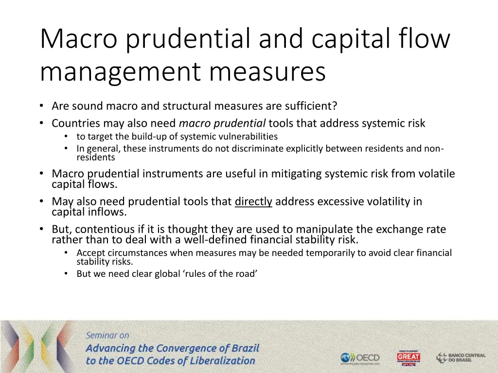 macro prudential and capital flow management