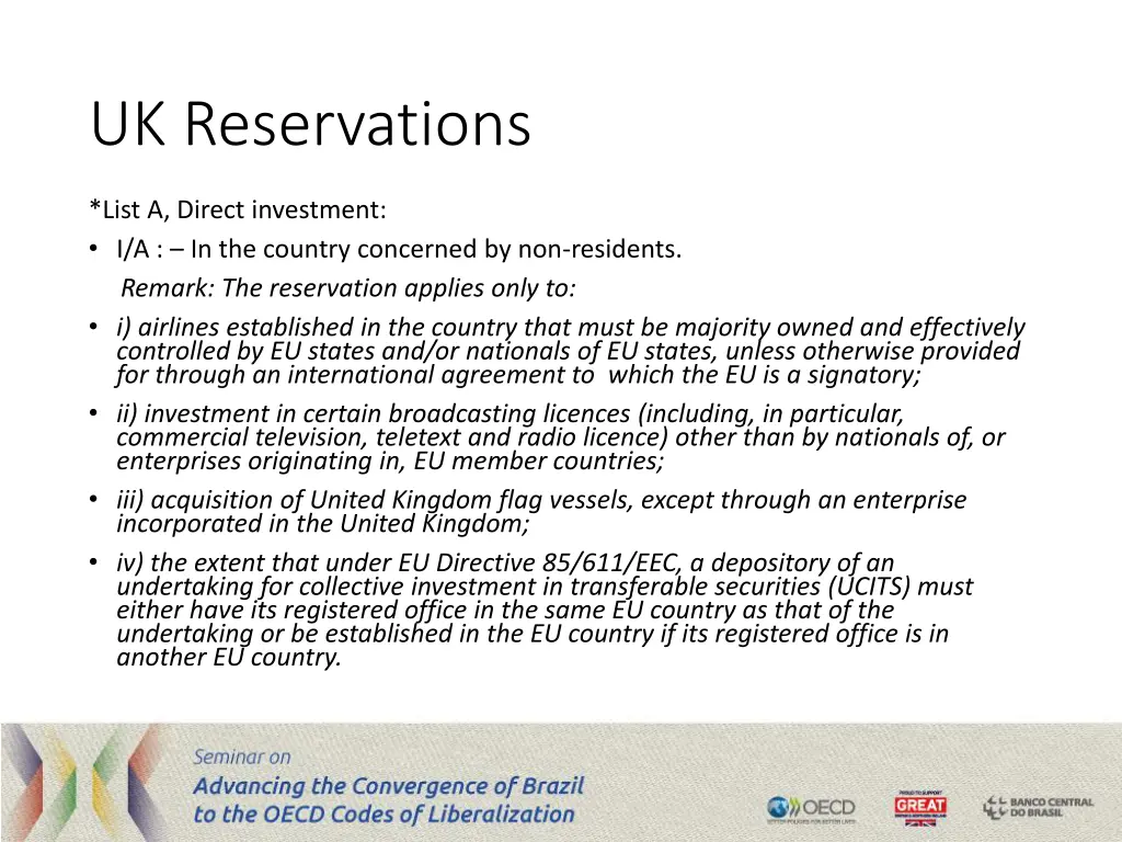 uk reservations
