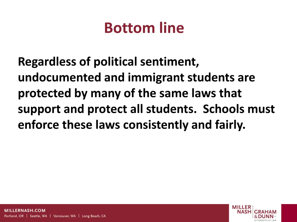bottom line