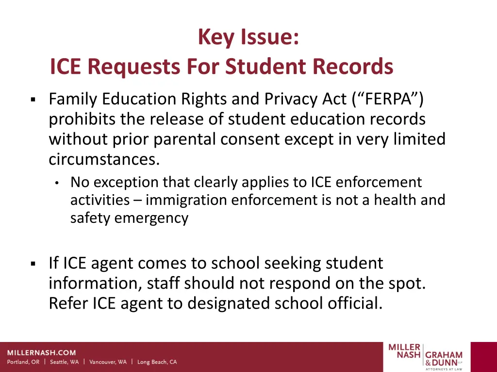 key issue