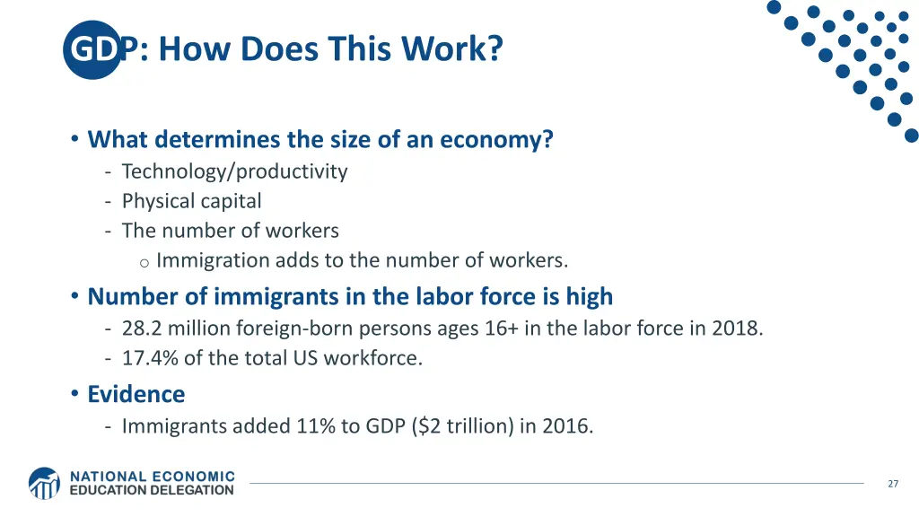 gdp how does this work