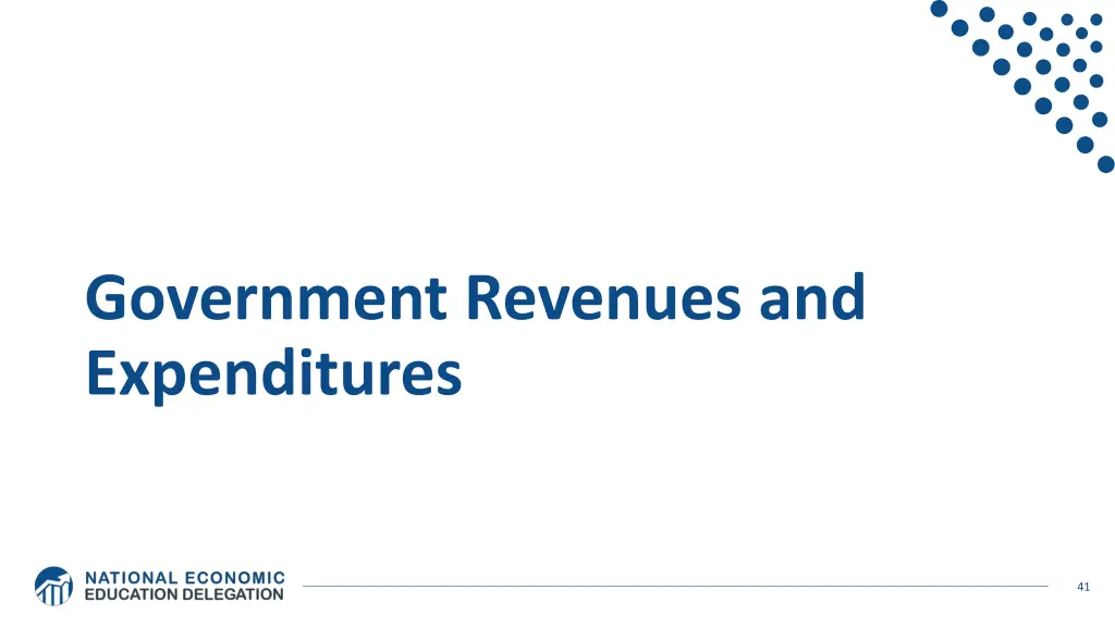 government revenues and expenditures