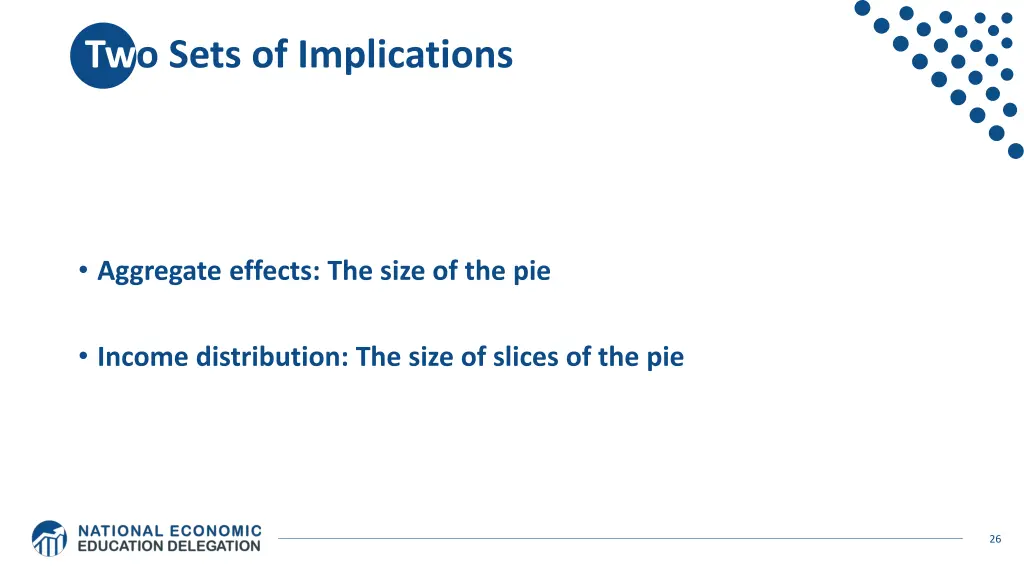 two sets of implications