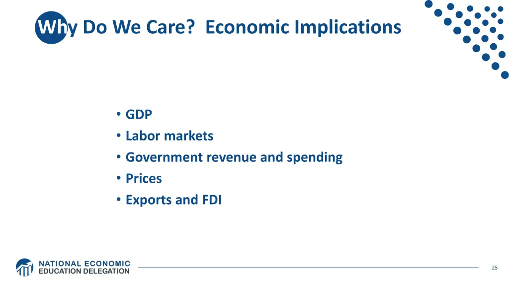 why do we care economic implications
