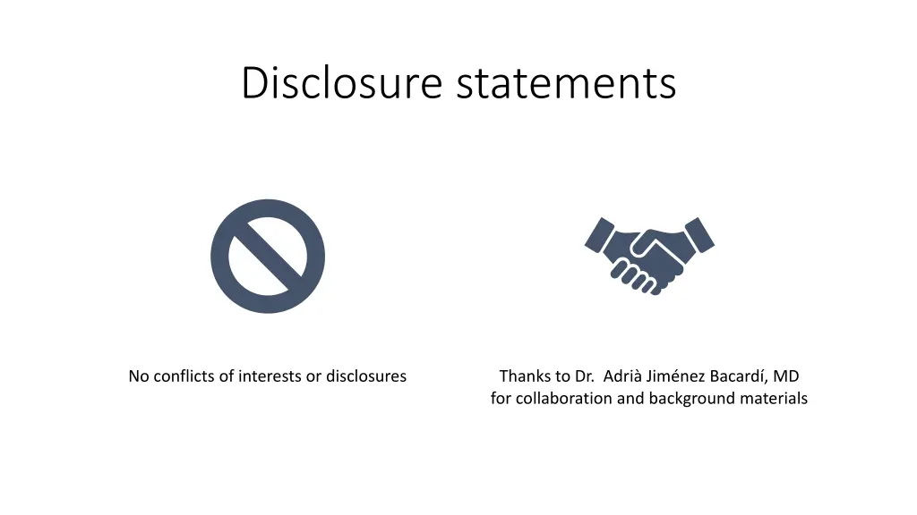 disclosure statements