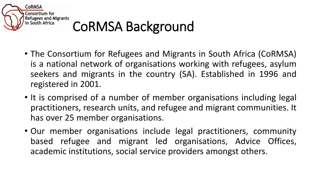 cormsa background cormsa background