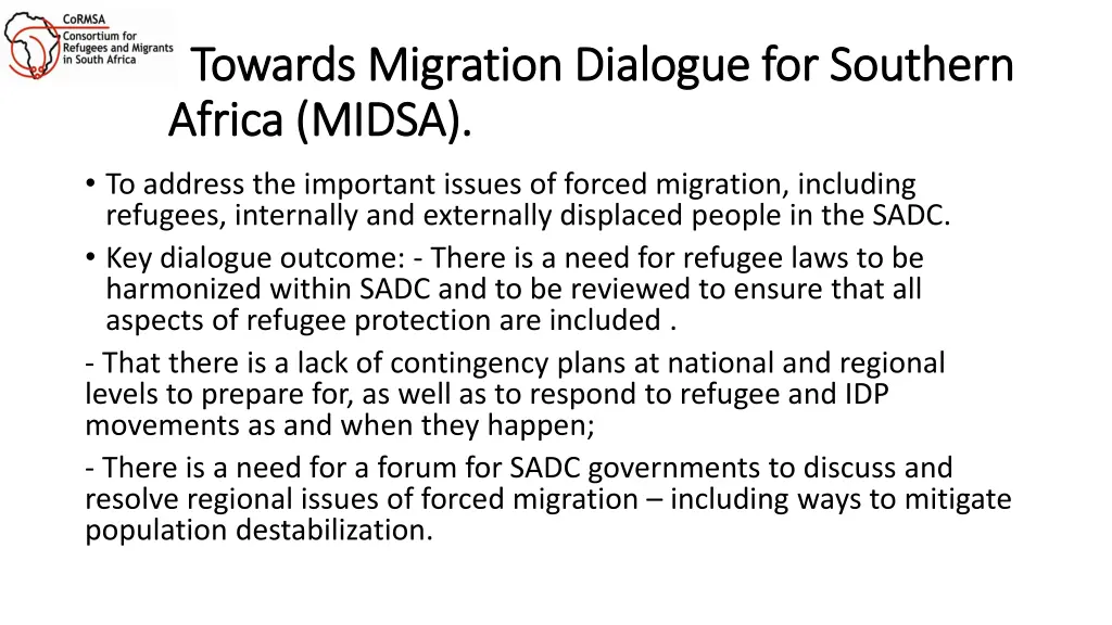towards migration towards migration dialogue