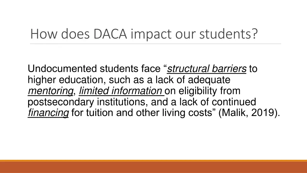 how does daca impact our students