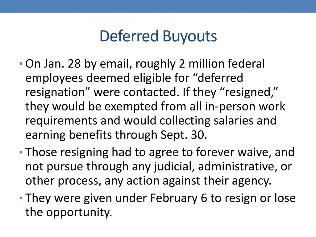 deferred buyouts