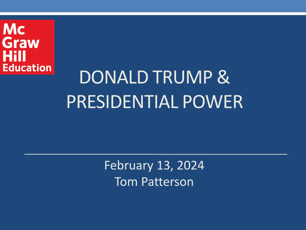 donald trump presidential power 1