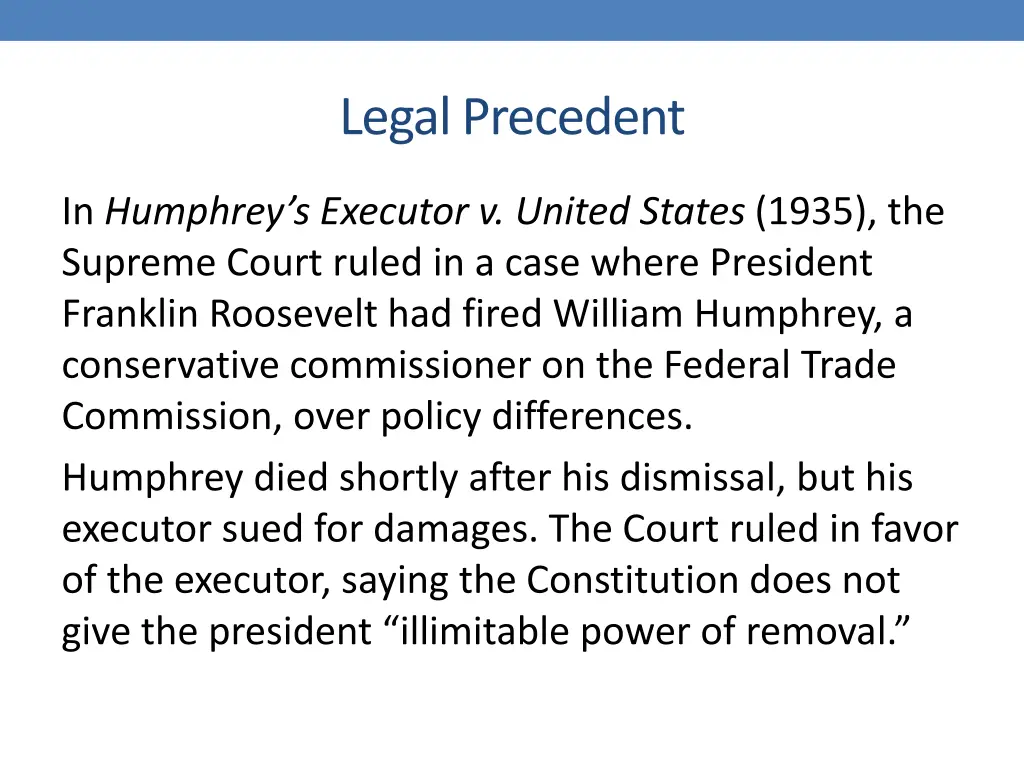 legal precedent