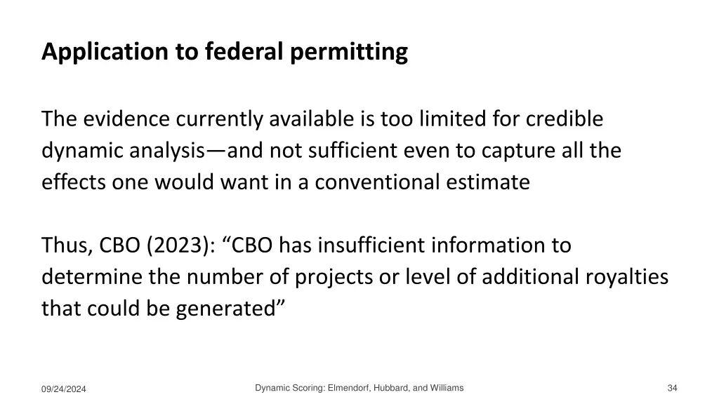 application to federal permitting