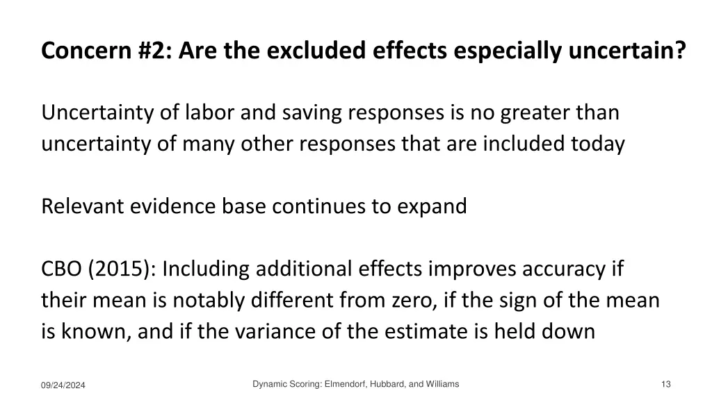 concern 2 are the excluded effects especially