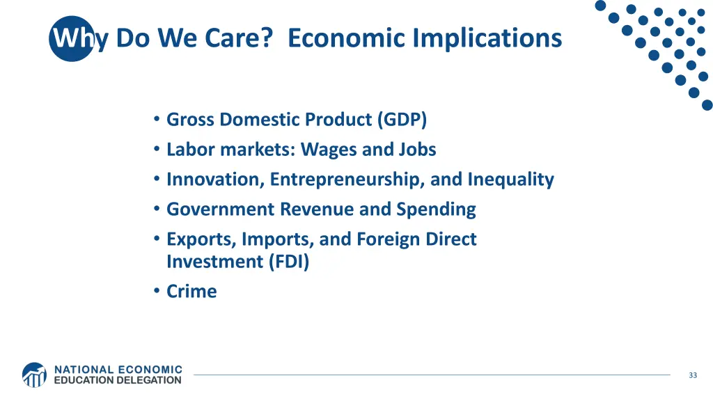 why do we care economic implications