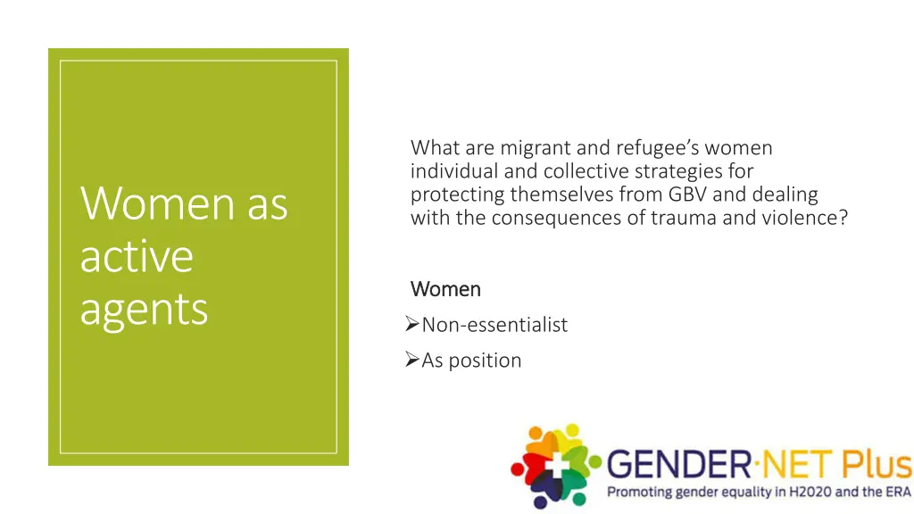 what are migrant and refugee s women individual