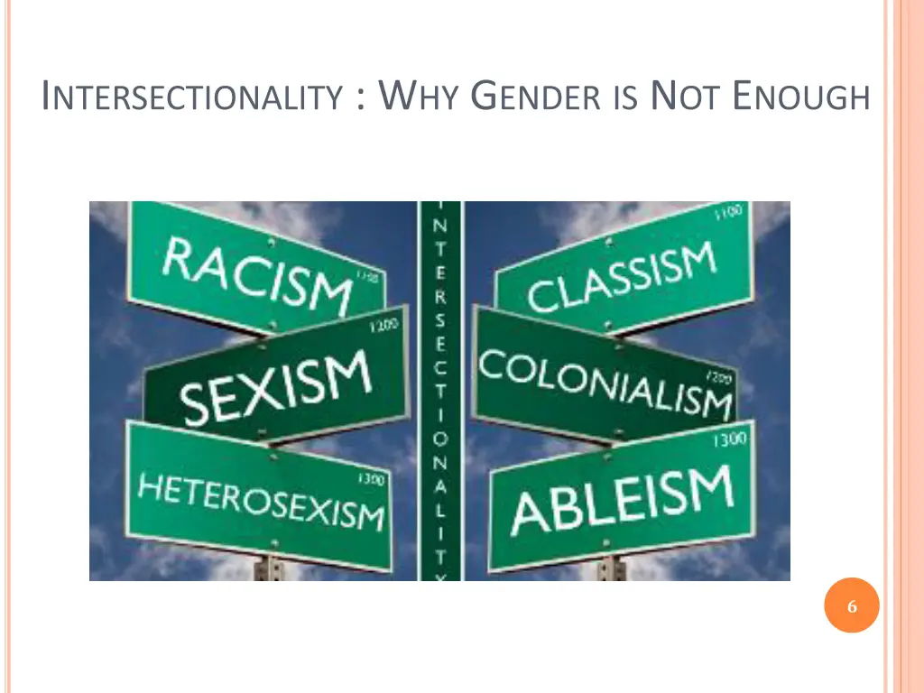 i ntersectionality w hy g ender is n ot e nough