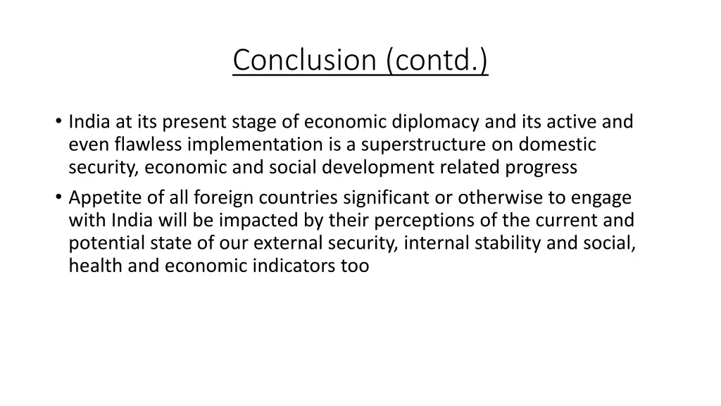conclusion contd