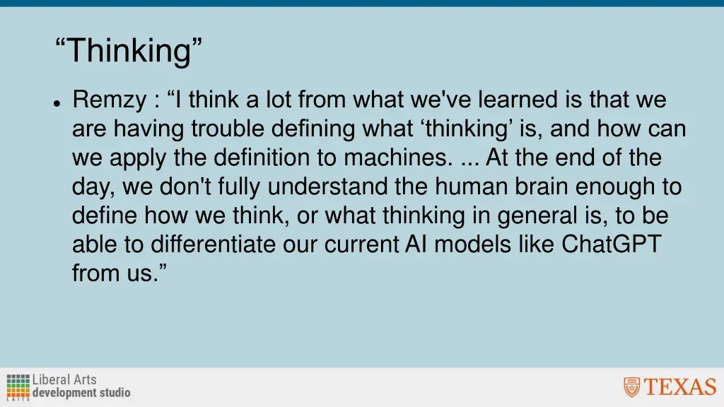 thinking