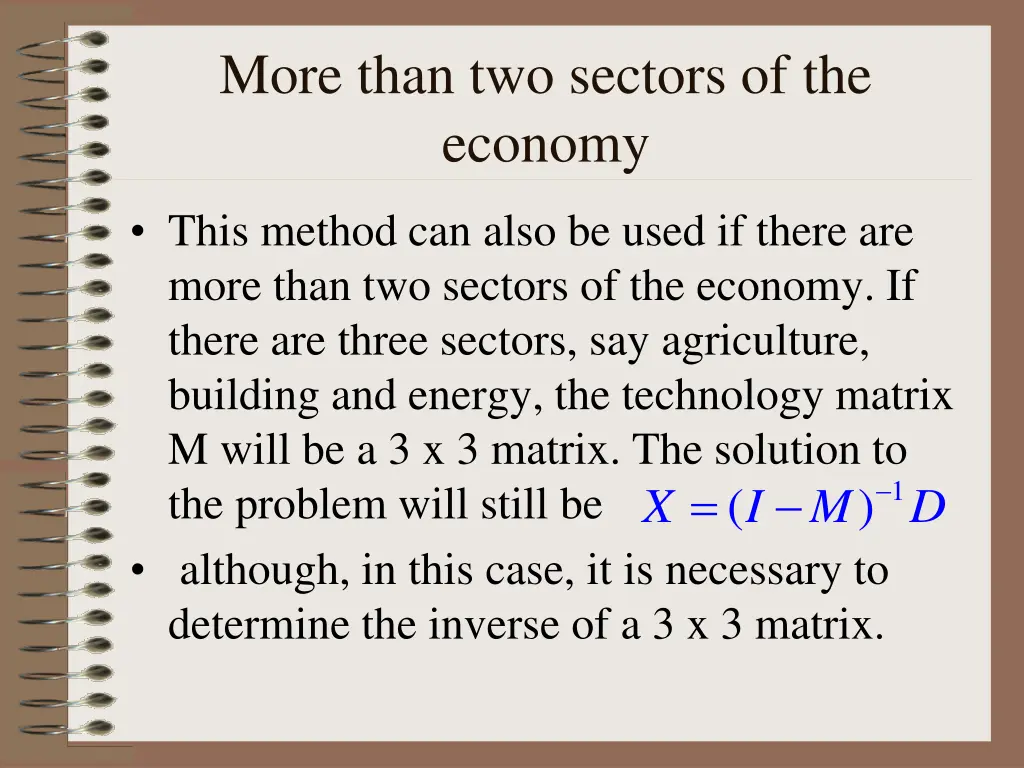 more than two sectors of the economy