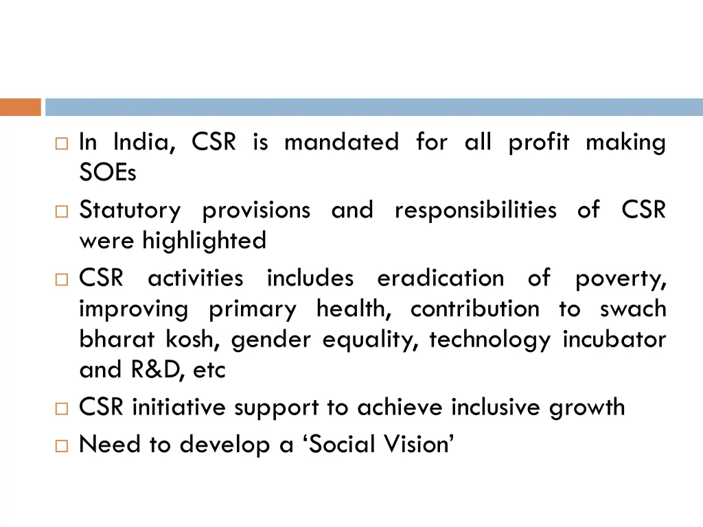 in india csr is mandated for all profit making