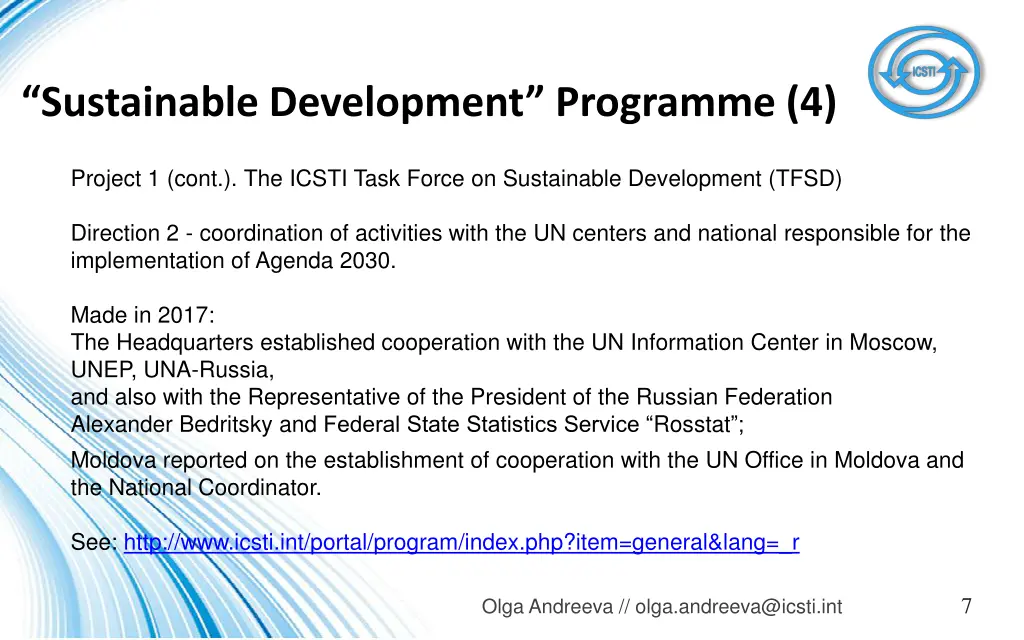 sustainable development programme 4