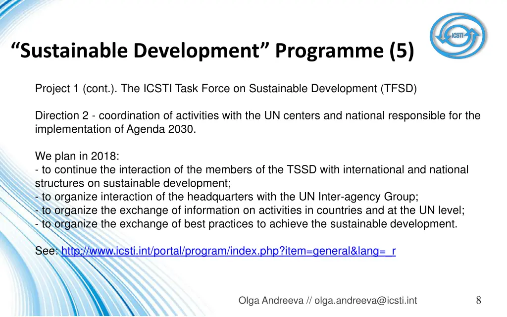 sustainable development programme 5
