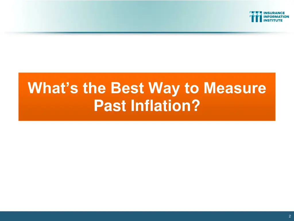 what s the best way to measure past inflation