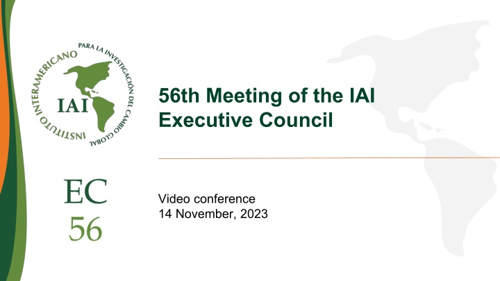 56th meeting of the iai executive council