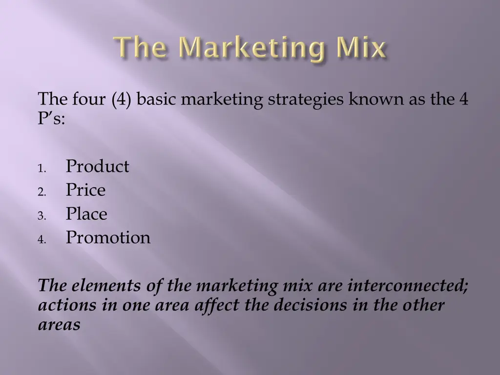 the four 4 basic marketing strategies known