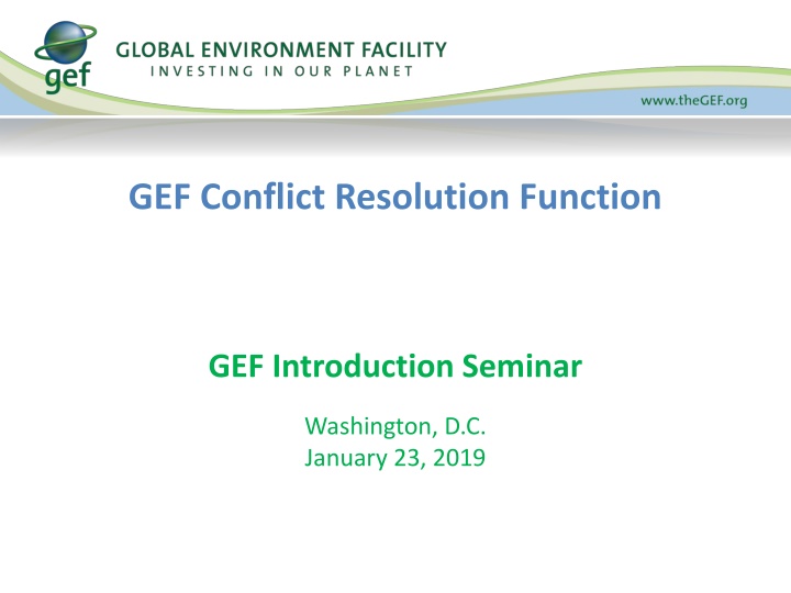 gef conflict resolution function