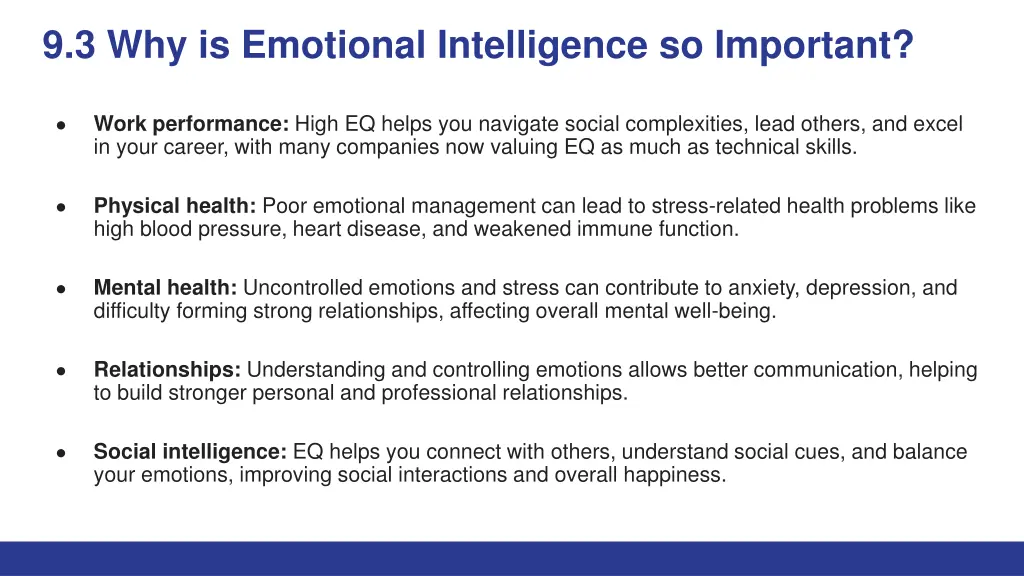 9 3 why is emotional intelligence so important