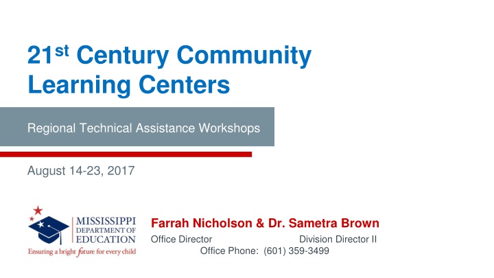 21 st century community learning centers