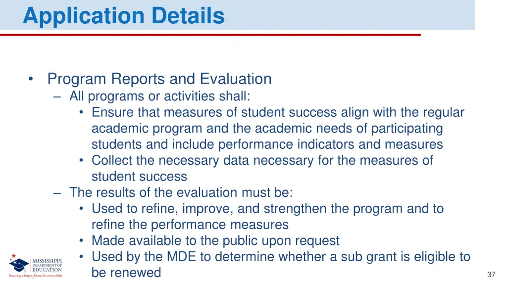 application details 15