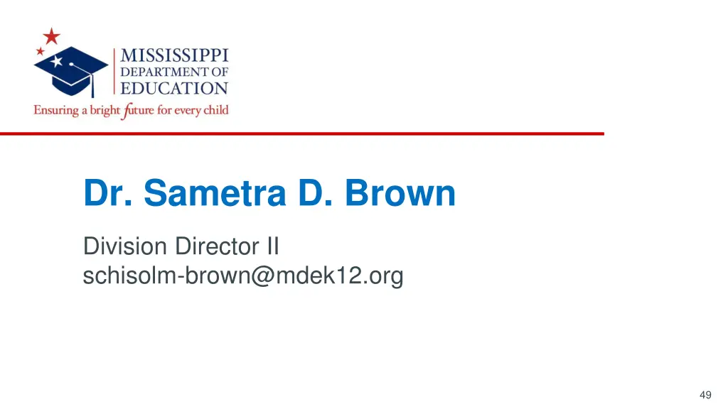 dr sametra d brown