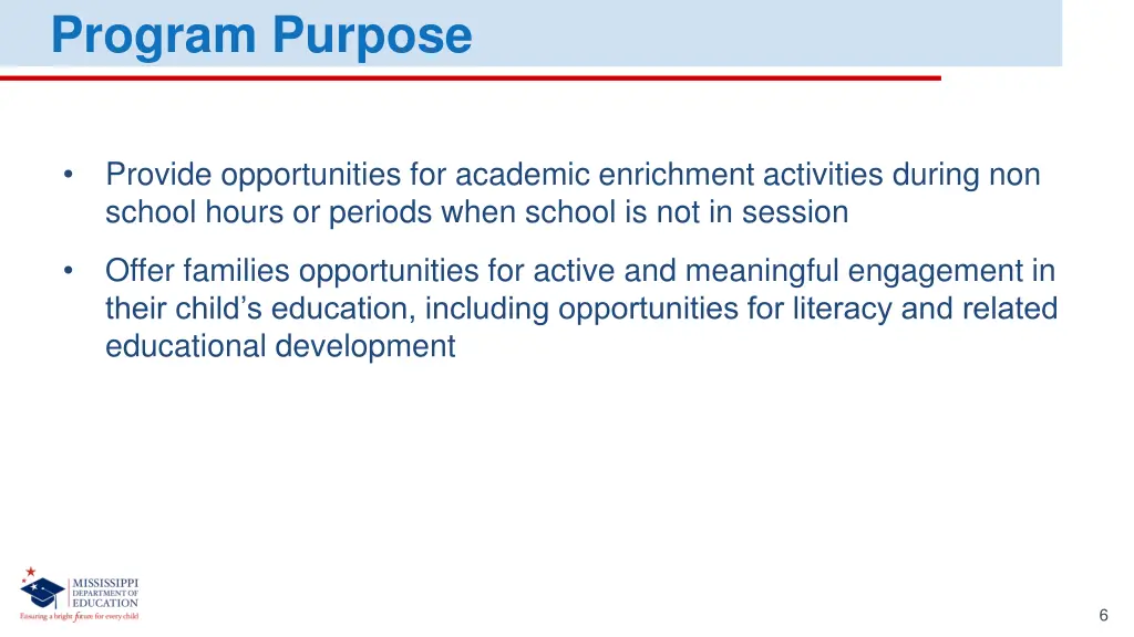 program purpose 1