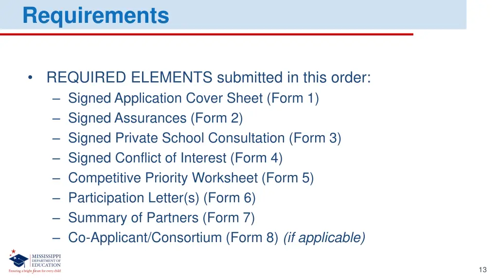 requirements 1