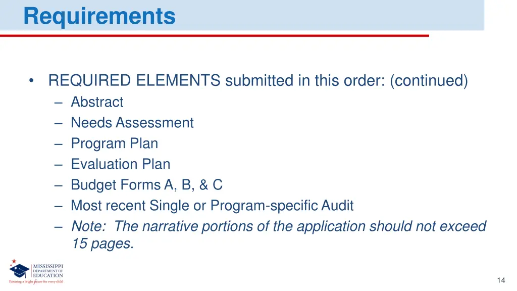 requirements 2