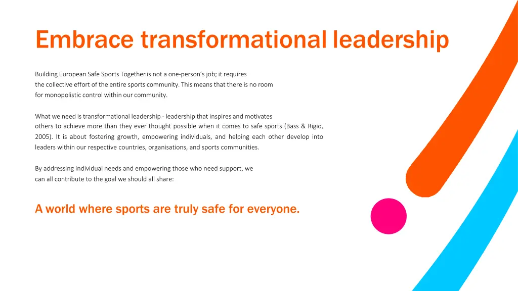 embrace transformational leadership